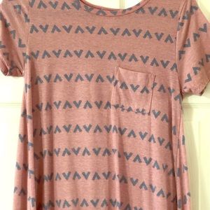 XS Heathered Rose LuLaRoe Carley